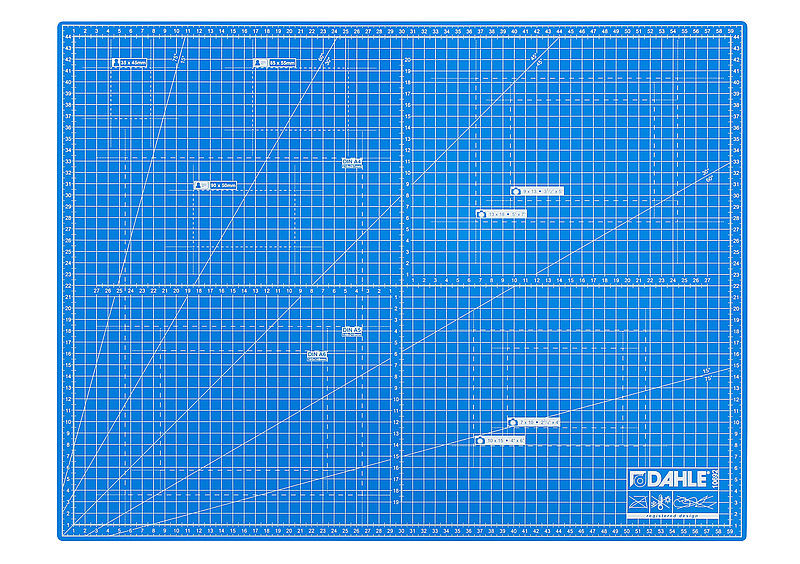 Plancha de corte  azul A2 - 45x60 Cm.