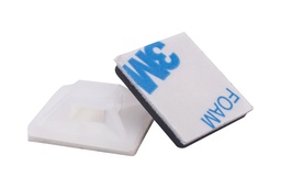 [AW-TIE-FIXED-SEAT-BL] BASE AMARRA PLASTICA 20*20MM BLANCO 50-UNIDADES