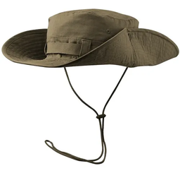 [gm9408] GORRO PESCADOR CANVAS RIPSTOP VERDE