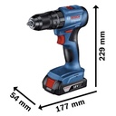 Kit Taladro Percutor GSB 185-LI + Llave de Impacto GDR 18V-200 Brushless + 2 Baterías 2.0Ah Bosch