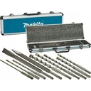 SET 18 UNIDADES (2 PUNTOS 3 CINCELES 12 BROCAS,MANDRIL 13MM + ADAPT.C/LLAVE) CAJA METAL