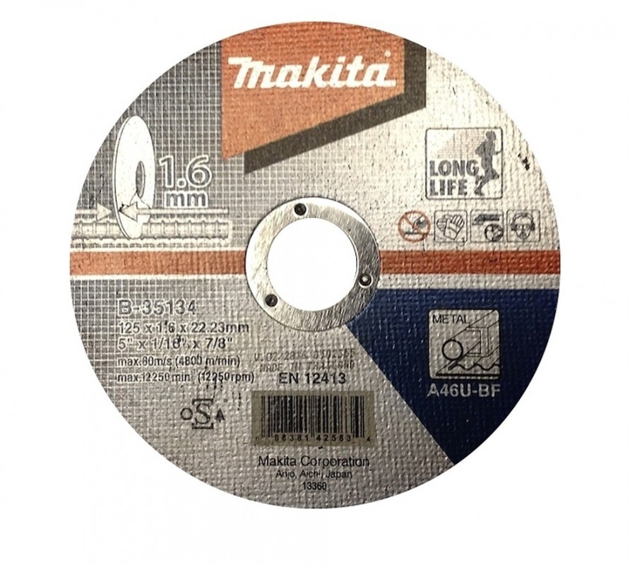 DISCO CORTE METAL/INOX 1.6MM 4-1/2