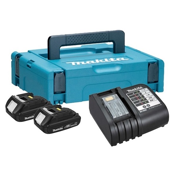 MAKPAC TIPO 1 CON BATERIAS BL1815N x 2un y CARGADOR DC18SD