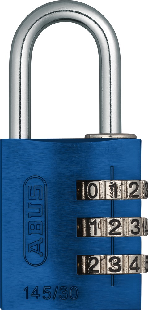 CANDADO ALUMINIO 145/30 AZUL CLAVE BLISTEADO