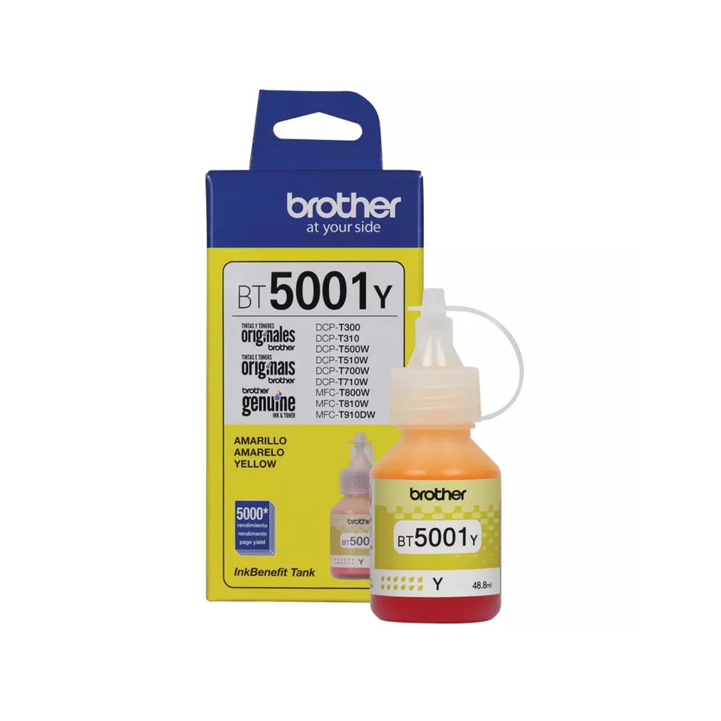 TINTA BROTHER YELLOW BT5001Y