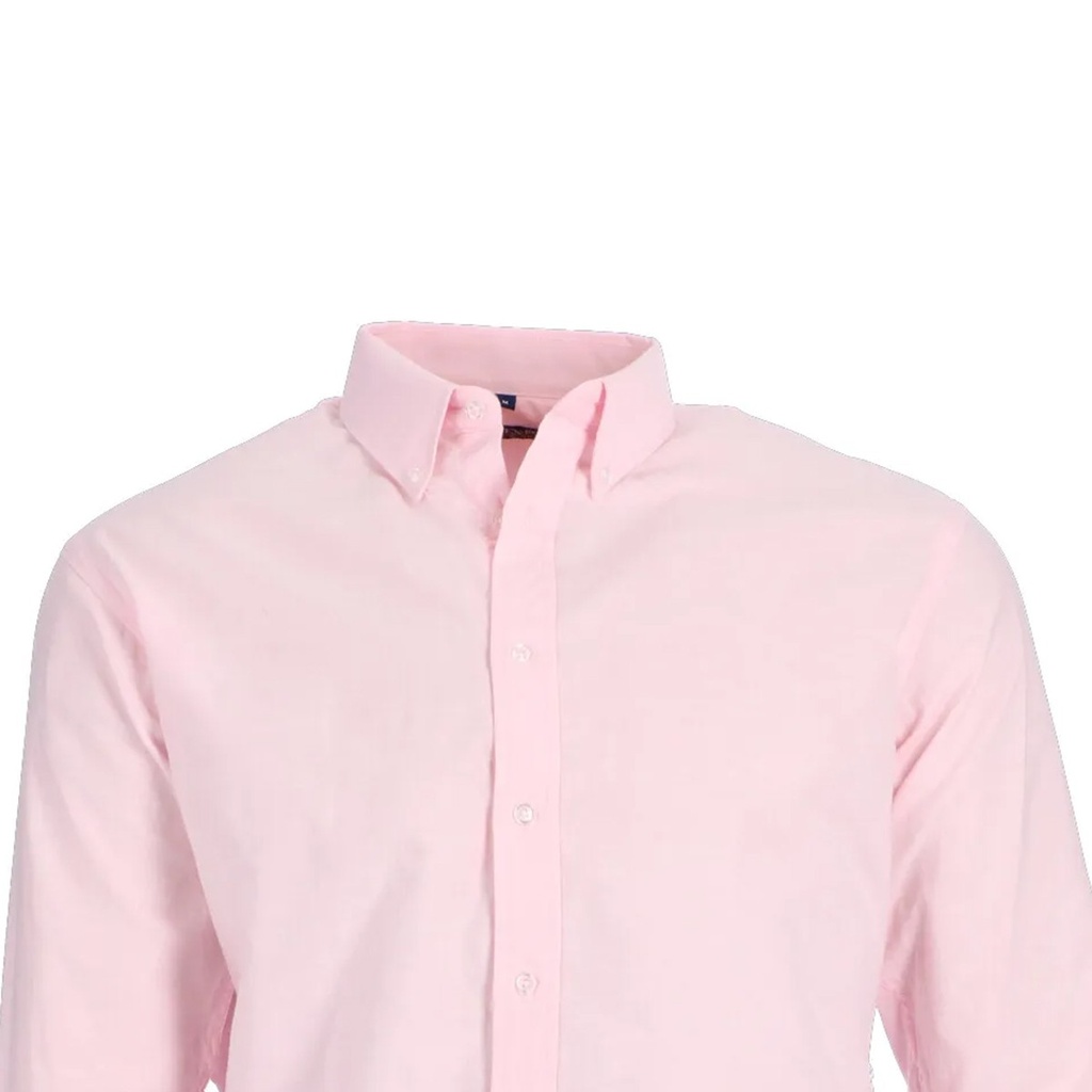 CAMISA OXFORD M/L ROSADO T/XL