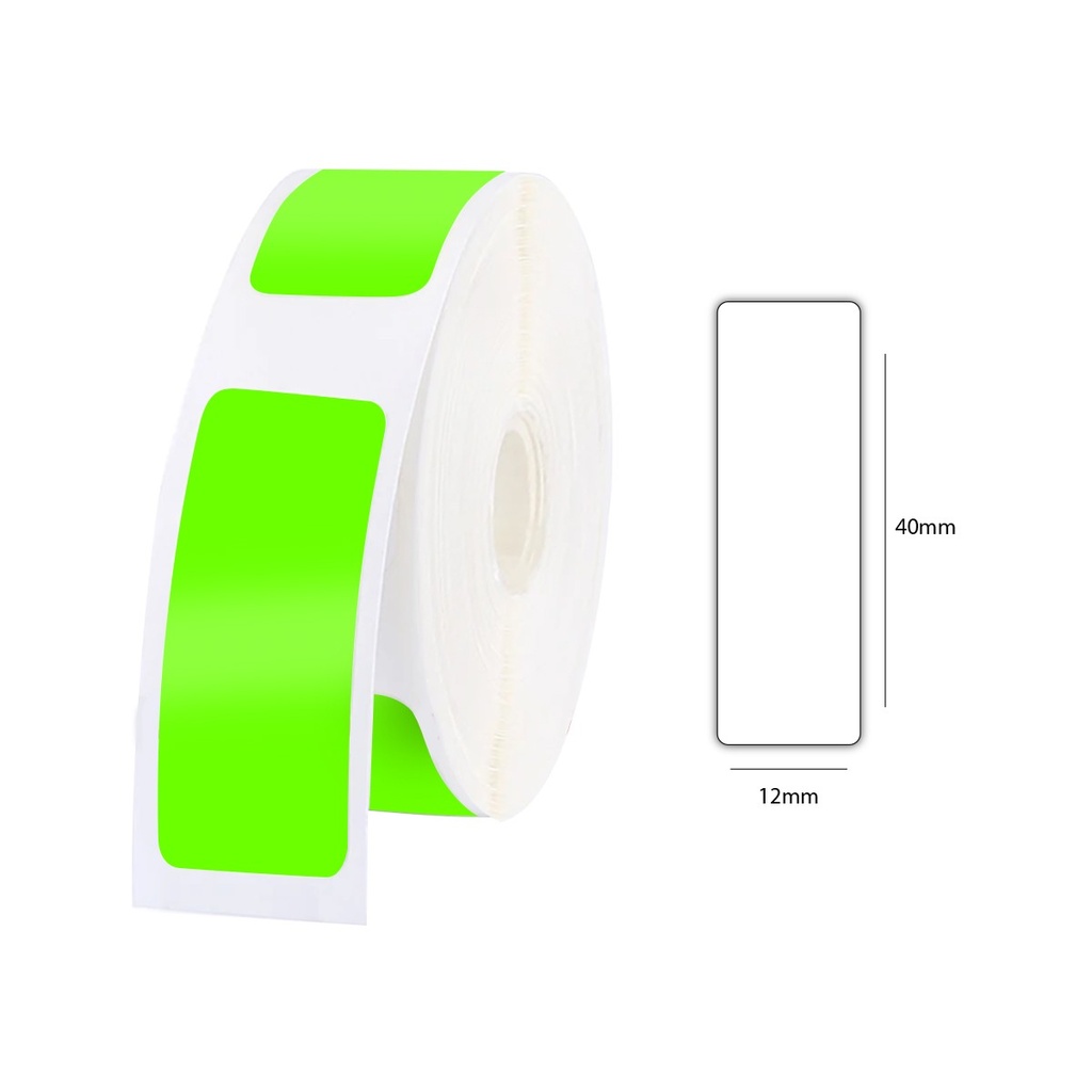 Cinta de Rotuladora Portátil NIIMBOT A2A6875101, 12x40mm Amarillo