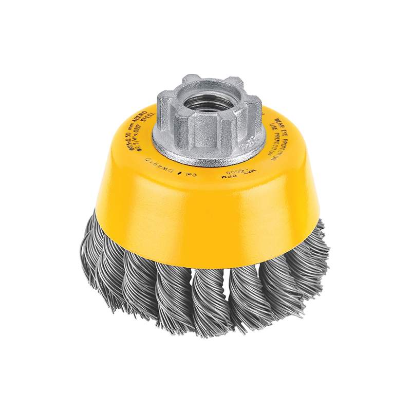 Grata copa 4'' trenzada hilo M14 alambre carbono 0,020''