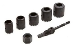 [D-70203] SET SIERRA COPA 6PZS 32,38,48,54,64mm ADAP C/BROCA PILOTO(10mm)