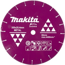 [D-41414] DISCO DIAMANTADO 14 355MM X 25.4MM CORTE METAL