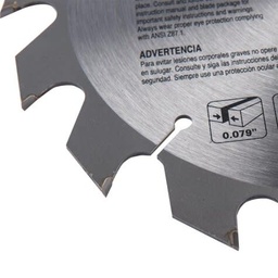 [D-03420] DISCO 7-1/4 X 16 DIENTES, EJE 5/8- MADERA