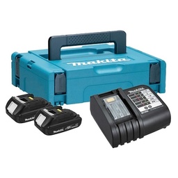 [197136-5] MAKPAC TIPO 1 CON BATERIAS BL1815N x 2un y CARGADOR DC18SD