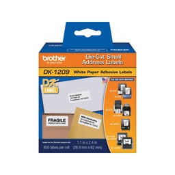 [DK1209] Rollo Brother 800 ETIQUETAS DE 29 X 62 MM