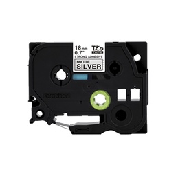 [TZES941] CINTA ADHESIVO DOBLE NEGRO SOBRE PLATEADO 9MM