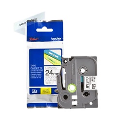 [TZE151] CINTA STD NEGRO SOBRE TRANSPARENTE 24MM