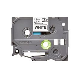 [TZE231] Cinta rotuladora brother negro sobre blanco 12 mm TZe231