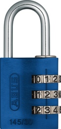 [46577-2] CANDADO ALUMINIO 145/30 AZUL CLAVE BLISTEADO