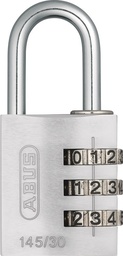 [46583-3] CANDADO ALUMINIO 145/30 PLATA CLAVE BLISTEADO