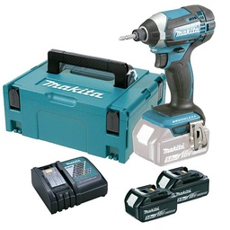 [DTD152RFJ] Atornillador de Impacto 0-3,500 rpm (max. Torque 165 N.m) 1,3 kg. / 2 Baterías Li-ion 3,0Ah + Cargador  XPT