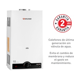 [600052691F] Calefont Gas Licuado 10 Litros Tiro Natural Splendid Ionizado