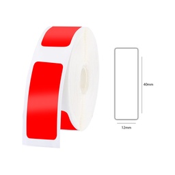 [1EA02390701] Cinta de Rotuladora Portátil NIIMBOTA2A18341301 12x30mm Roja