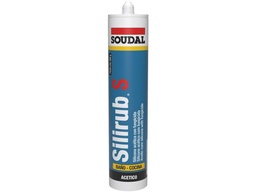 [121273] Silicona baño y cocina antihongo Transparente con fungicida Soudal 300 ml